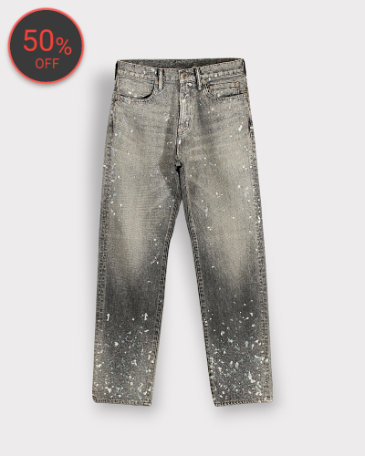 SUGARHILLMOLDED DENIM TROUSERS STRAIGHT CUT(BLACK) 70,400-