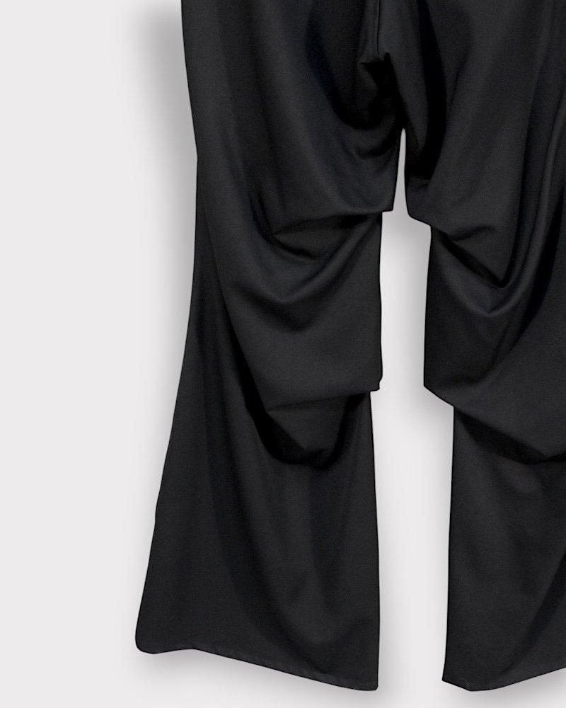 サルバム タックワイドスラックス(Black) | sulvam pants