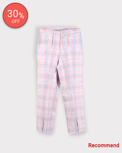 SEVESKIGOmbre Check Structured Slacks(Blue) 61,600-