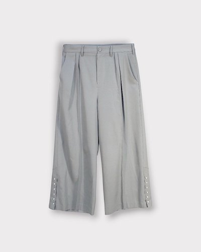 <img class='new_mark_img1' src='https://img.shop-pro.jp/img/new/icons8.gif' style='border:none;display:inline;margin:0px;padding:0px;width:auto;' />SEVESKIGWool Silk Western Wide Slacks(Gray)