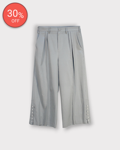 SEVESKIGWool Silk Western Wide Slacks(Gray) 68,200-