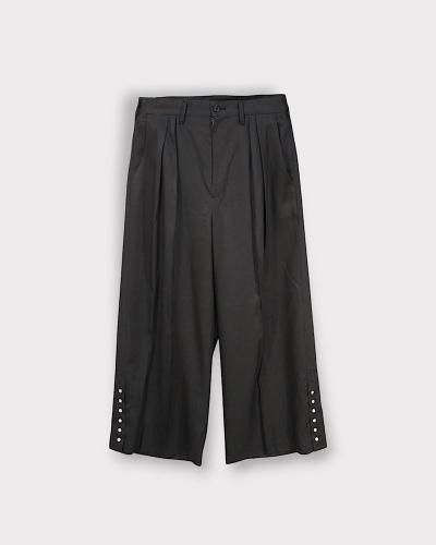 SEVESKIGWestern Wide Slacks(Black)
