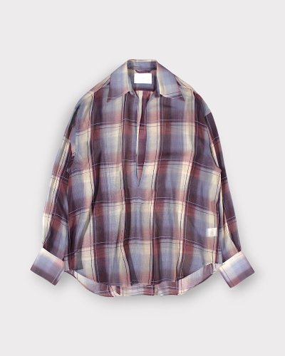 <img class='new_mark_img1' src='https://img.shop-pro.jp/img/new/icons64.gif' style='border:none;display:inline;margin:0px;padding:0px;width:auto;' />SUGARHILLSHEER OMBRE BLOUSE(WINE  ICE BLUE)