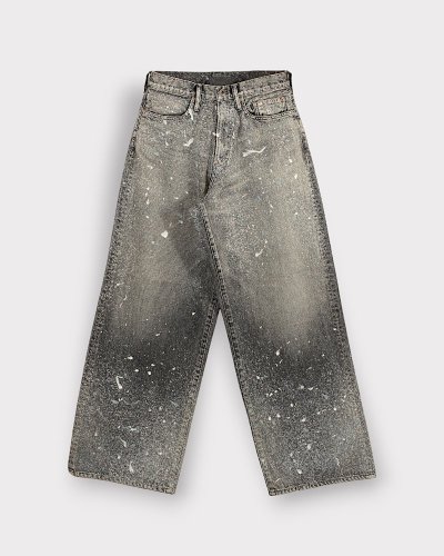 <img class='new_mark_img1' src='https://img.shop-pro.jp/img/new/icons8.gif' style='border:none;display:inline;margin:0px;padding:0px;width:auto;' />SUGARHILLMOLDED DENIM TROUSERS WIDE CUT(BLACK)