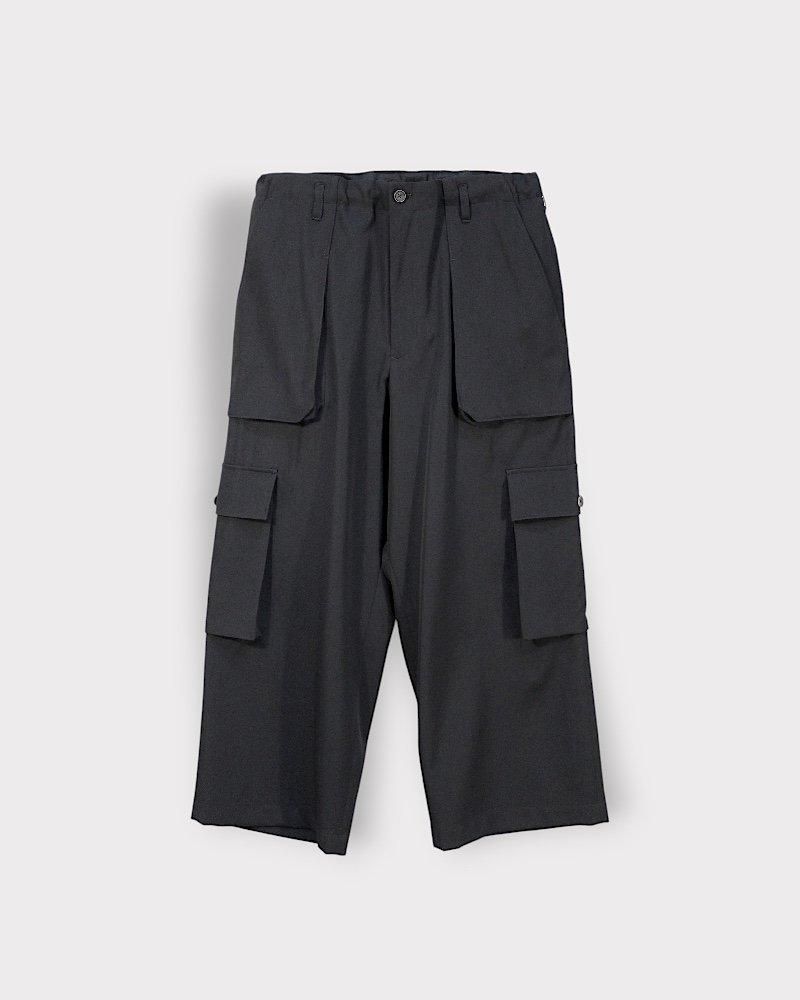 ヨウジヤマモト　プールオム　ウールギャバジン　サルエルパンツ Yohji Yamamoto POUR HOMME (ヨウジヤマモト プールオム) ウール