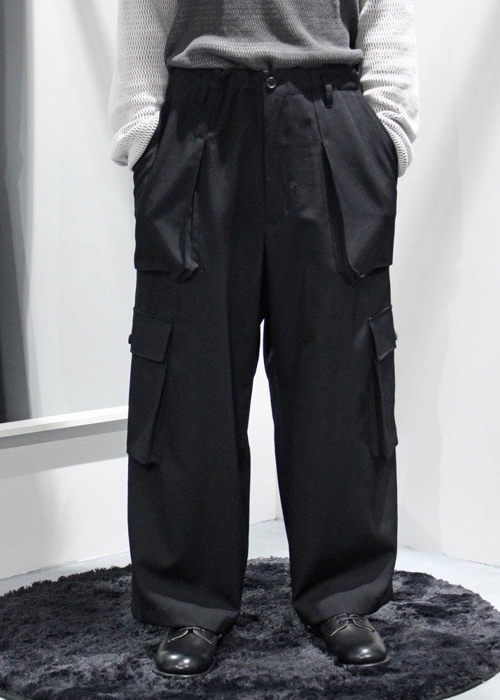 ヨウジヤマモト　プールオム　ウールギャバジン　サルエルパンツ Yohji Yamamoto POUR HOMME (ヨウジヤマモト プールオム) ウール
