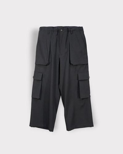 Yohji Yamamoto POUR HOMMEWOOL GABARDINE POCKET DETAIL PANTS