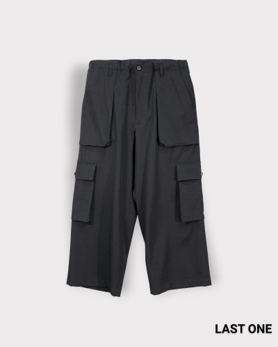 Yohji Yamamoto POUR HOMMEWOOL GABARDINE POCKET DETAIL PANTS