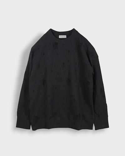 Yohji Yamamoto POUR HOMMEDAMAGED LINING SWEAT SHIRT