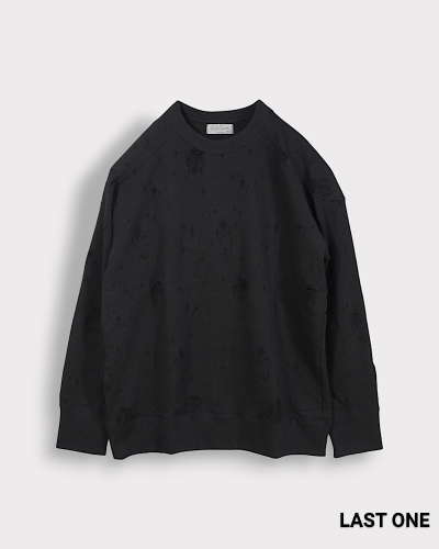 Yohji Yamamoto POUR HOMMEDAMAGED LINING SWEAT SHIRT