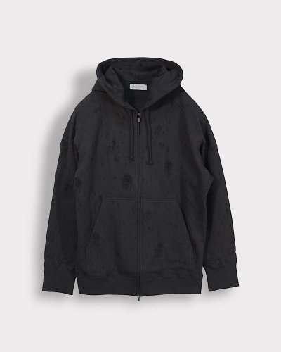 <img class='new_mark_img1' src='https://img.shop-pro.jp/img/new/icons64.gif' style='border:none;display:inline;margin:0px;padding:0px;width:auto;' />Yohji Yamamoto POUR HOMMEDAMAGE FLEECE SHOULDER SWITCHING ZIP HOODIE