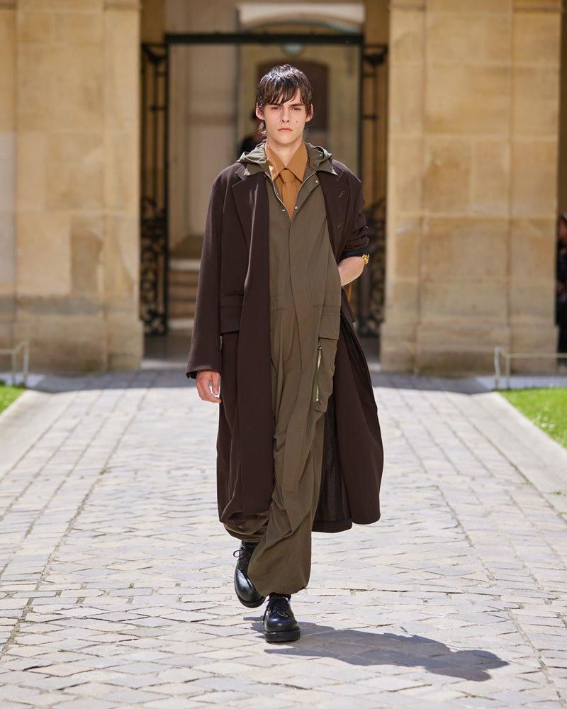 BED j.w. FORD Wool Double-Breasted Coat(Brown) | bed j.w. ford