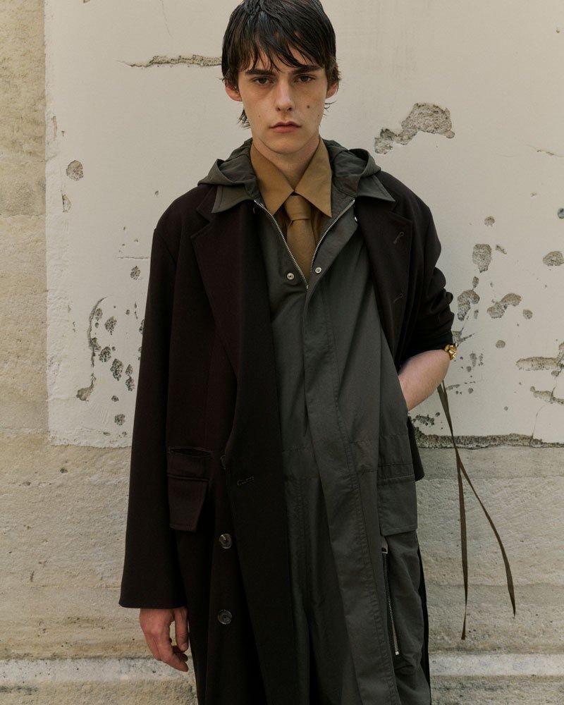 ベッドフォード/15aw chest long coat セール】【BED j.w. FORD/ベッドフォード】Over Coat 夜明け（トレンチ