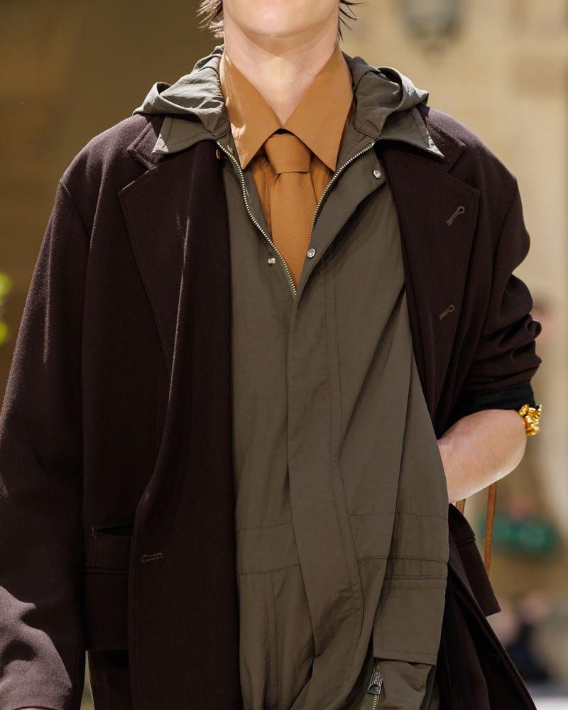 BED j.w. FORD Wool Double-Breasted Coat(Brown) | bed j.w. ford