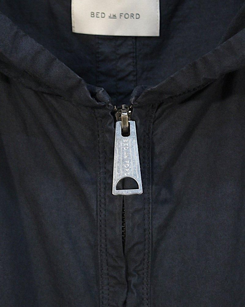 BED j.w. FORD Garment-dye Hooded Shirts(Black) | bed j.w. ford