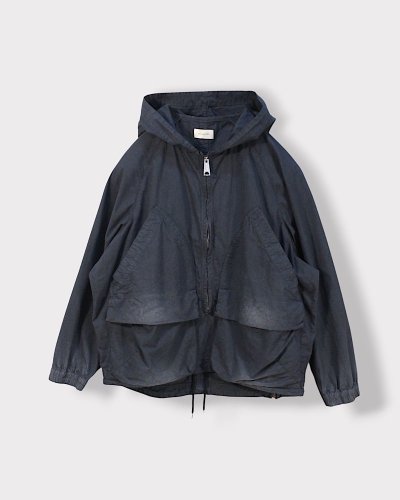 BED j.w. FORDGarment-dye Hooded Shirts(Black)