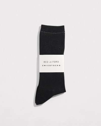 BED j.w. FORDGlitter Rine stone Socks(Black)