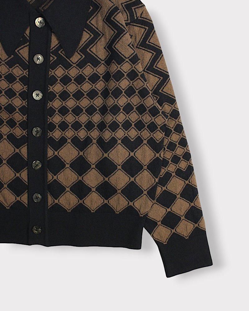 SUGARHILL KUBA KNIT SWEATER(BLACK&BROWN)｜シュガーヒル