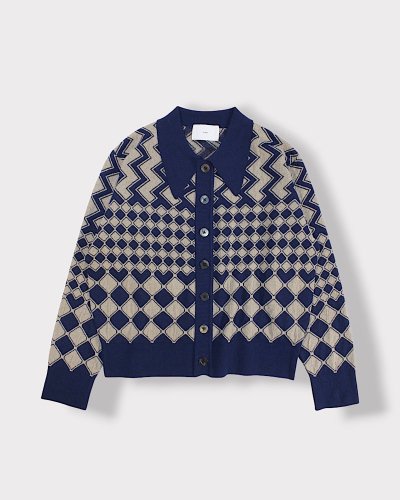 <img class='new_mark_img1' src='https://img.shop-pro.jp/img/new/icons8.gif' style='border:none;display:inline;margin:0px;padding:0px;width:auto;' />SUGARHILLKUBA KNIT SWEATER(NAVY&BEIGE)