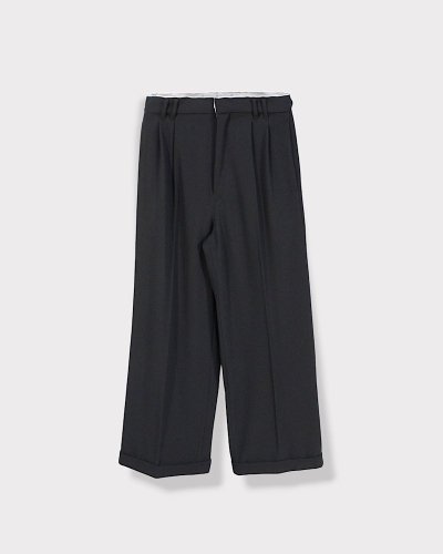 <img class='new_mark_img1' src='https://img.shop-pro.jp/img/new/icons8.gif' style='border:none;display:inline;margin:0px;padding:0px;width:auto;' />BED j.w. FORDWool Wide Trousers(Black)