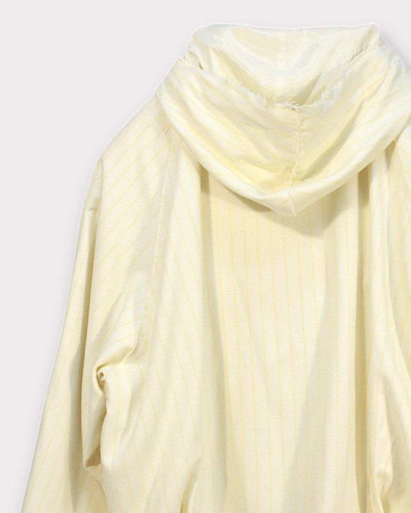Midorikawa SILK STRIPE PULLOVER SHIRT BLOUSON｜ミドリカワ