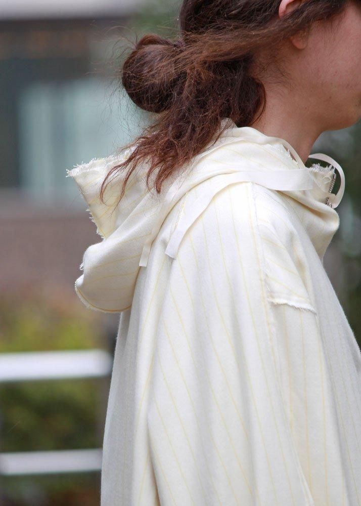 Midorikawa SILK STRIPE PULLOVER SHIRT BLOUSON｜ミドリカワ ブルゾン