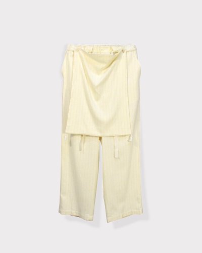 <img class='new_mark_img1' src='https://img.shop-pro.jp/img/new/icons8.gif' style='border:none;display:inline;margin:0px;padding:0px;width:auto;' />MidorikawaSILK STRIPE APRON EASY PANTS