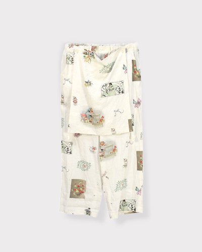 MidorikawaLINEN APRON EASY PANTS