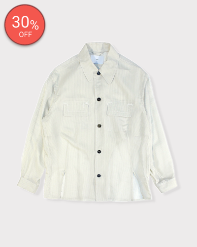 <img class='new_mark_img1' src='https://img.shop-pro.jp/img/new/icons20.gif' style='border:none;display:inline;margin:0px;padding:0px;width:auto;' />SUGARHILLSHEER STRIPE FLAP POCKET SHIRTS(WHITE STRIPE) 46,200-