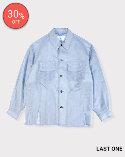 <img class='new_mark_img1' src='https://img.shop-pro.jp/img/new/icons20.gif' style='border:none;display:inline;margin:0px;padding:0px;width:auto;' />SUGARHILLSHEER STRIPE FLAP POCKET SHIRTS(BLUE STRIPE) 46,200-