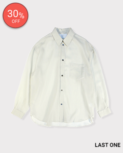 SUGARHILLSHEER STRIPE SHIRTS LOOSE FIT(WHITE STRIPE)