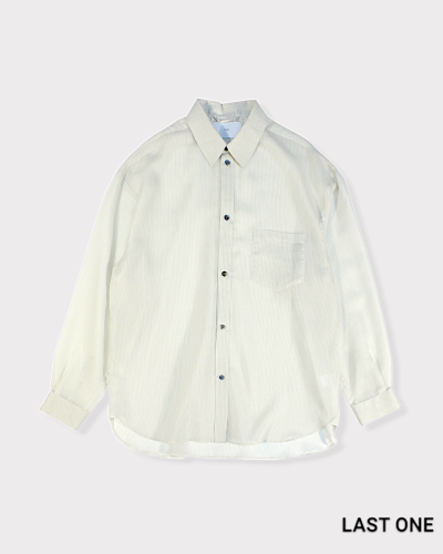 SUGARHILLSHEER STRIPE SHIRTS LOOSE FIT(WHITE STRIPE)