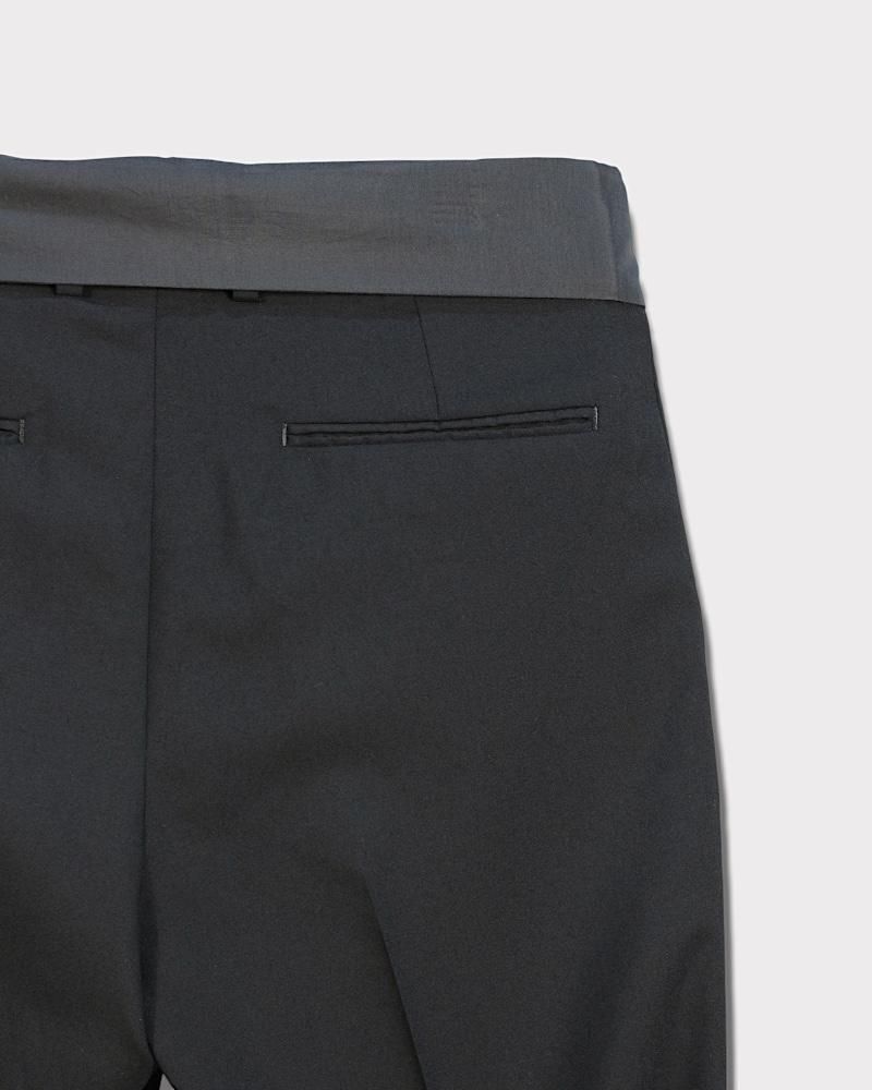Midorikawa ONE TUCK SLACKS(Black)｜ミドリカワ スラックス