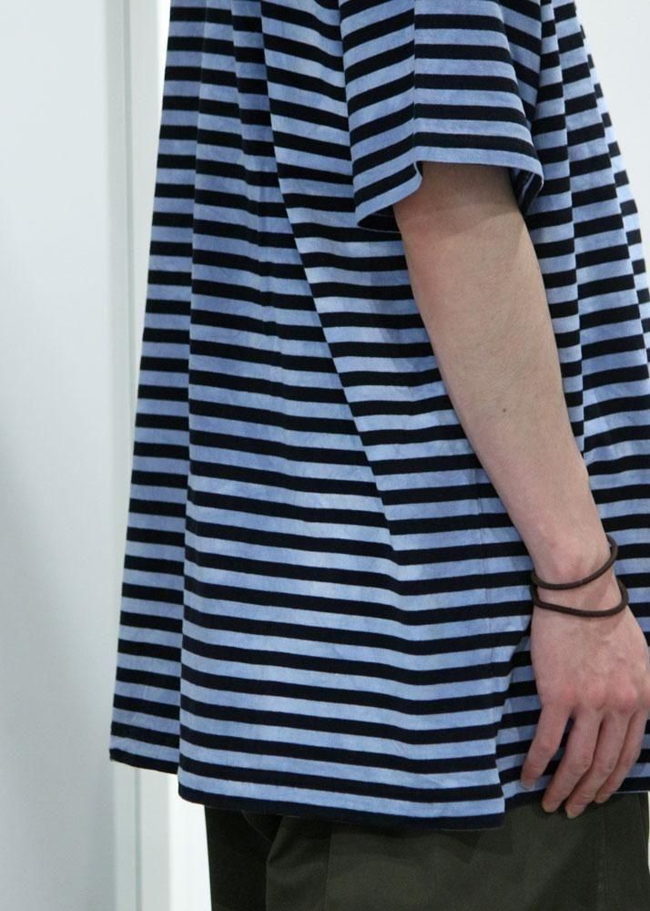 Yohji Yamamoto POUR HOMME】40/2 JERSEY BORDER UNEVEN ROUND Yohji Yamamoto POUR HOMME】40/2 JERSEY BORDER UNEVEN ROUND