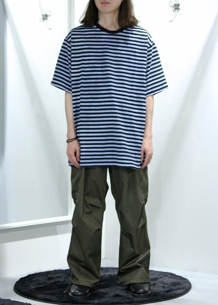 Yohji Yamamoto POUR HOMME】40/2 JERSEY BORDER UNEVEN ROUND Yohji Yamamoto POUR HOMME】40/2 JERSEY BORDER UNEVEN ROUND