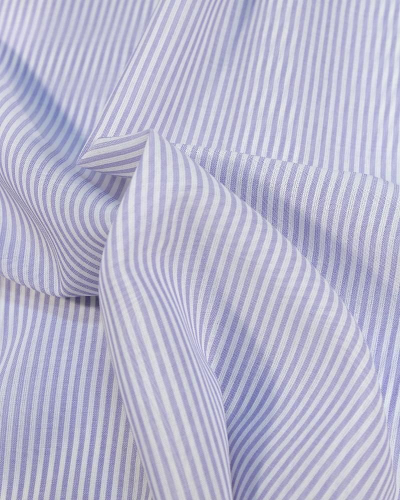 トップス BED J.W. FORD STRIPED WOOL SHIRTS Bed J.W. FORD (Bedford) Double-Sleeve Shirts Sax mail order