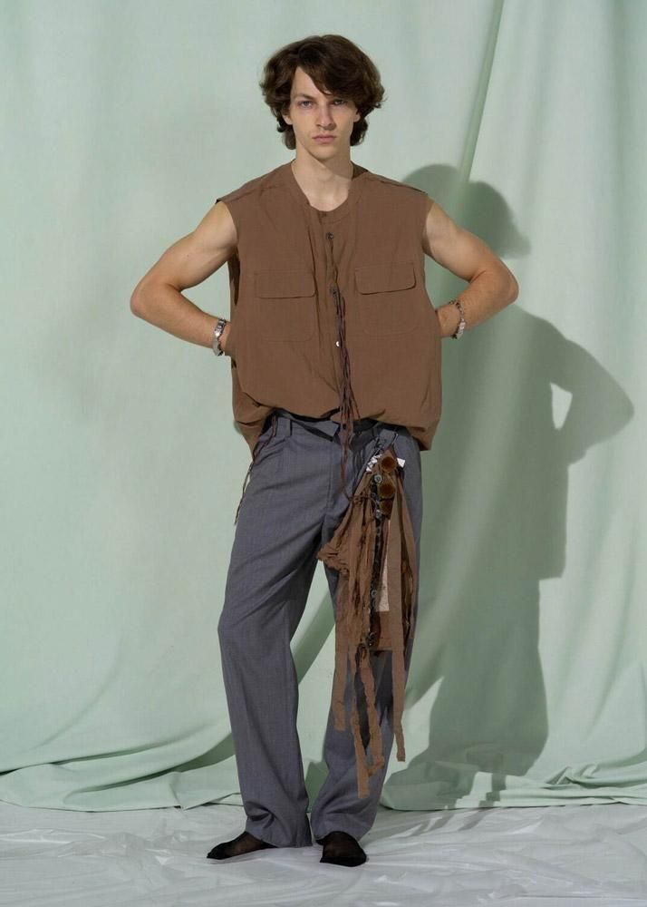 Midorikawa ONE TUCK SLACKS(Gray)｜ミドリカワ スラックス