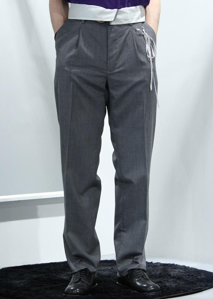 Midorikawa ONE TUCK SLACKS(Gray)|ミドリカワ スラックス Midorikawa ONE TUCK SLACKS(Gray)|ミドリカワ スラックス
