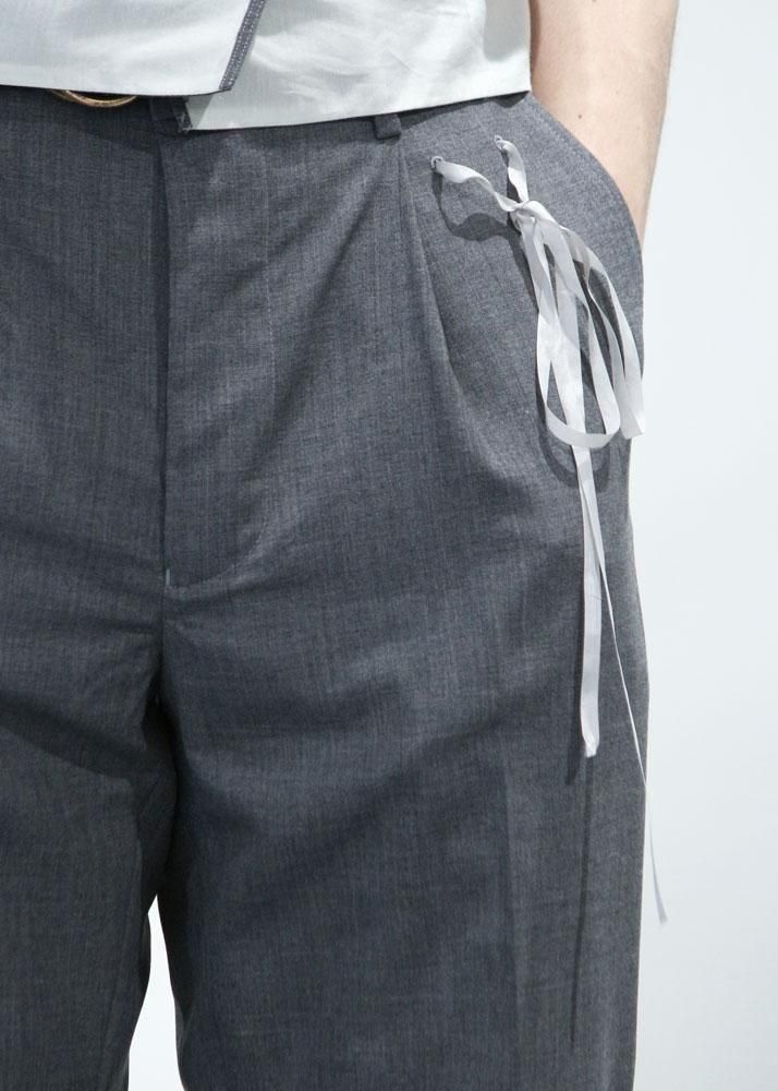 Midorikawa ONE TUCK SLACKS(Gray)|ミドリカワ スラックス Midorikawa ONE TUCK SLACKS(Gray)|ミドリカワ スラックス