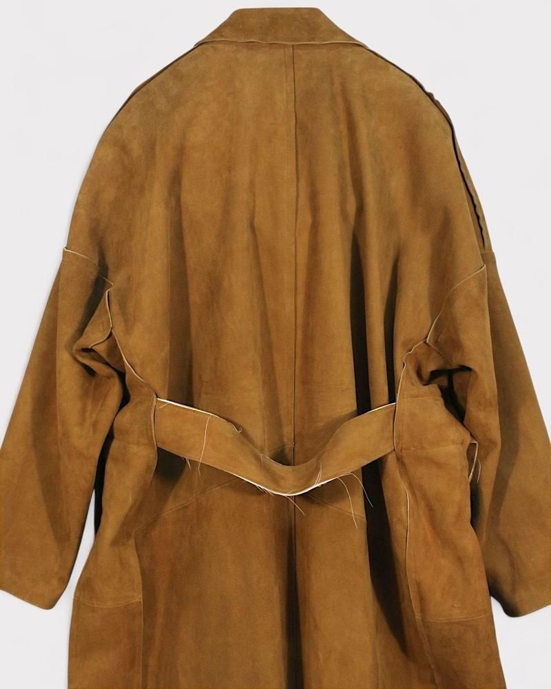 サルバム クラシックレザーガウンコート(Brown) | sulvam coat