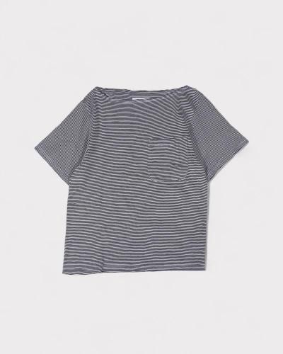 <img class='new_mark_img1' src='https://img.shop-pro.jp/img/new/icons65.gif' style='border:none;display:inline;margin:0px;padding:0px;width:auto;' />SUGARHILLBOAT NECK STRIPE TEE(BLACKECRU)