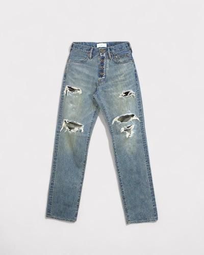 <img class='new_mark_img1' src='https://img.shop-pro.jp/img/new/icons65.gif' style='border:none;display:inline;margin:0px;padding:0px;width:auto;' />SUGARHILLDAMAGED MODERN DENIM PANTS STRAIGHT CUT