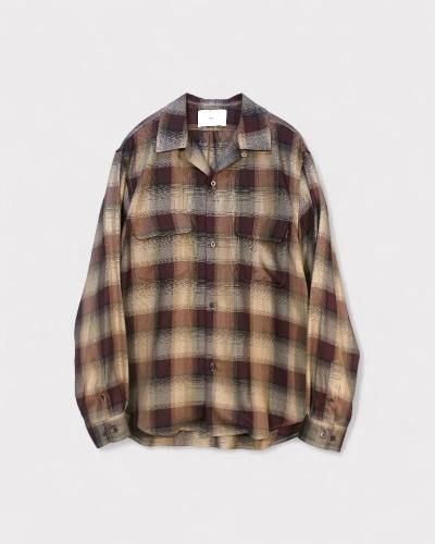 <img class='new_mark_img1' src='https://img.shop-pro.jp/img/new/icons8.gif' style='border:none;display:inline;margin:0px;padding:0px;width:auto;' />SUGARHILLPLAID OPEN COLLOR SHIRTS(WINE RED)