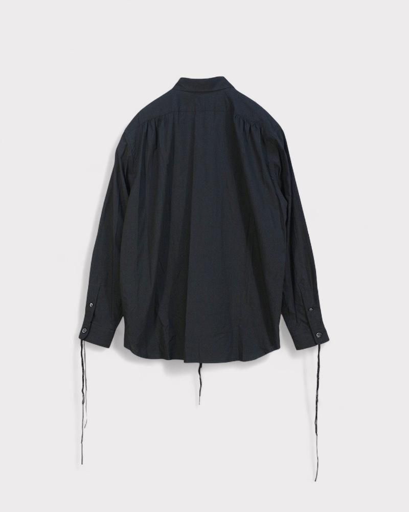 Midorikawa 23SS Lace pullover shirt ブラック Midorikawa 23SS Lace pullover shirt ブラック