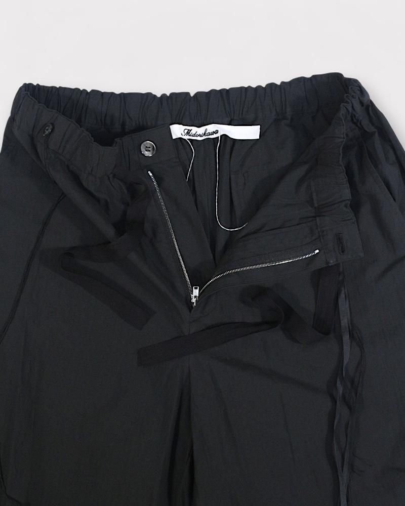 Midorikawa APRON EASY PANTS(Black)｜ミドリカワ エプロン