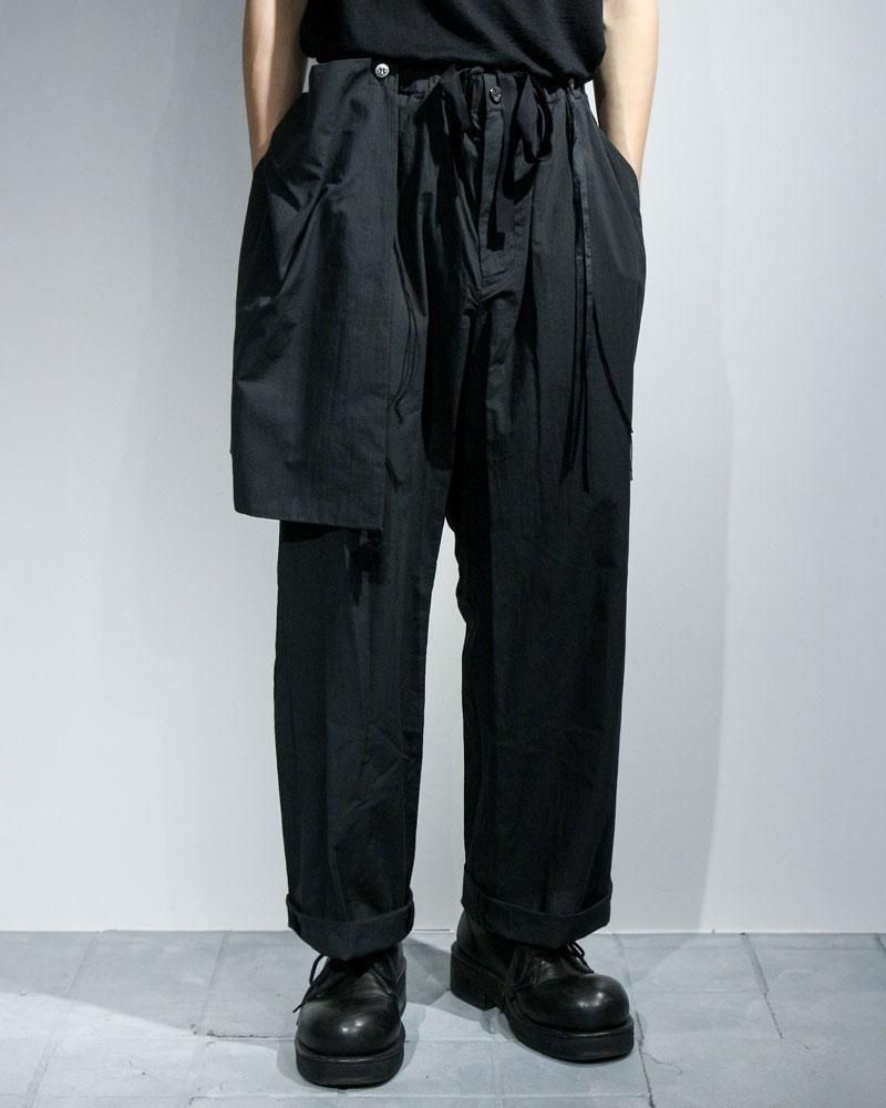 Midorikawa APRON EASY PANTS(Black)｜ミドリカワ エプロン パンツ
