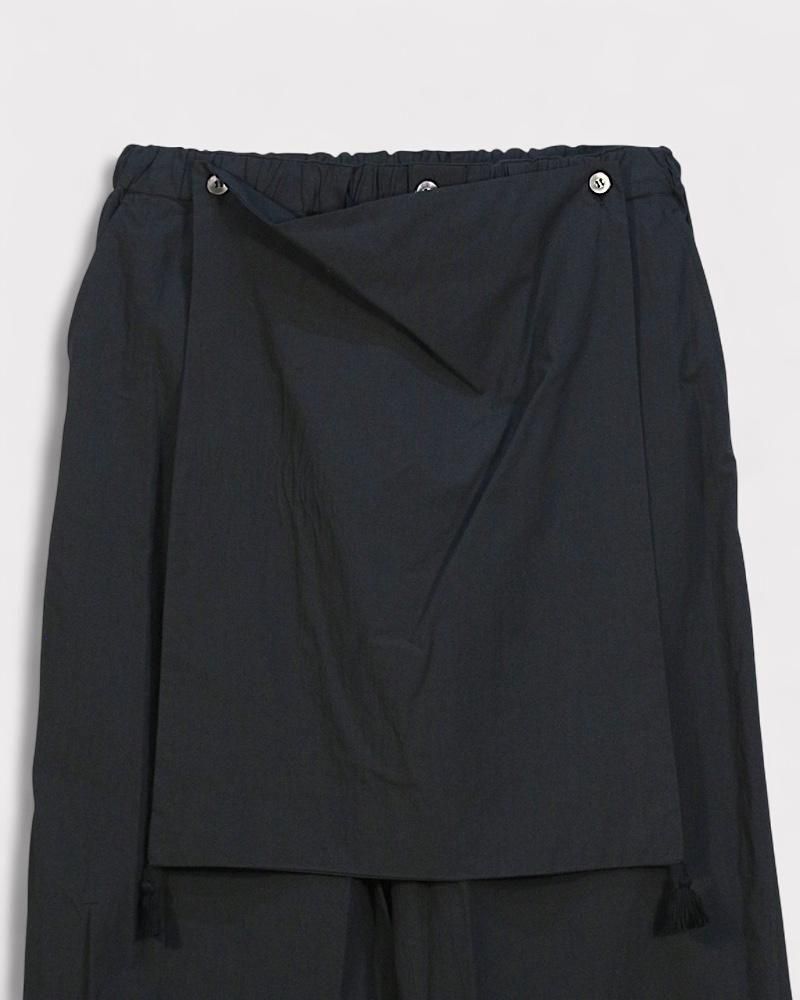 エプロンパンツ Midorikawa APRON EASY PANTS(Black)｜ミドリカワ エプロン