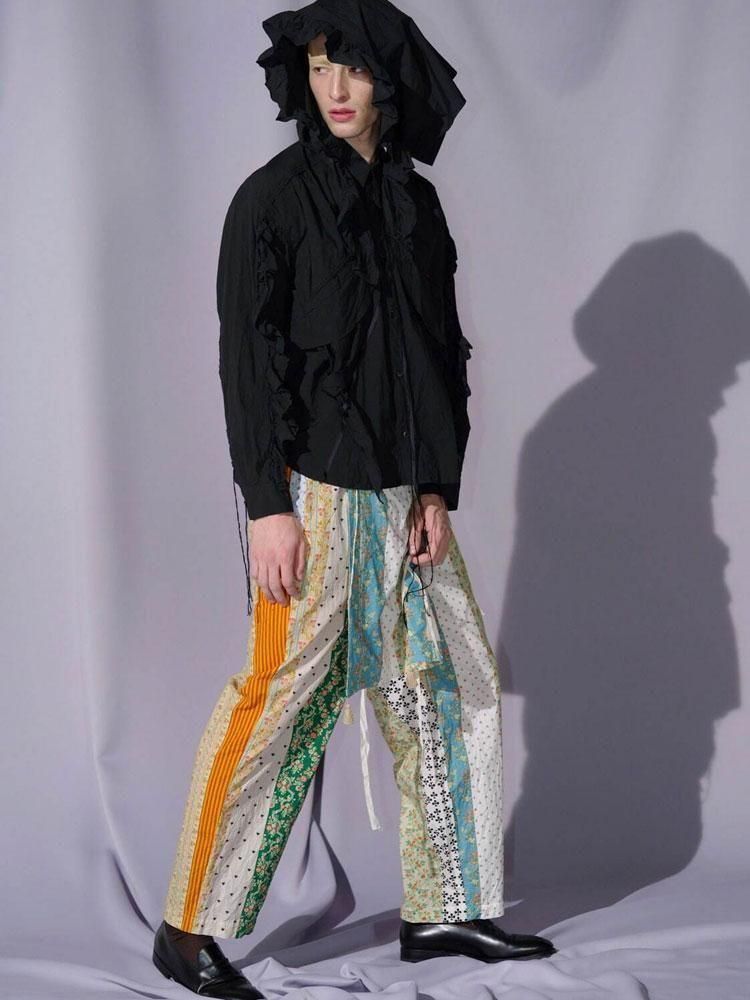 パンツ Midorikawa 25SS LINEN APRON EASY PANTS Midorikawa APRON EASY PANTS(Flower)｜ミドリカワ エプロン