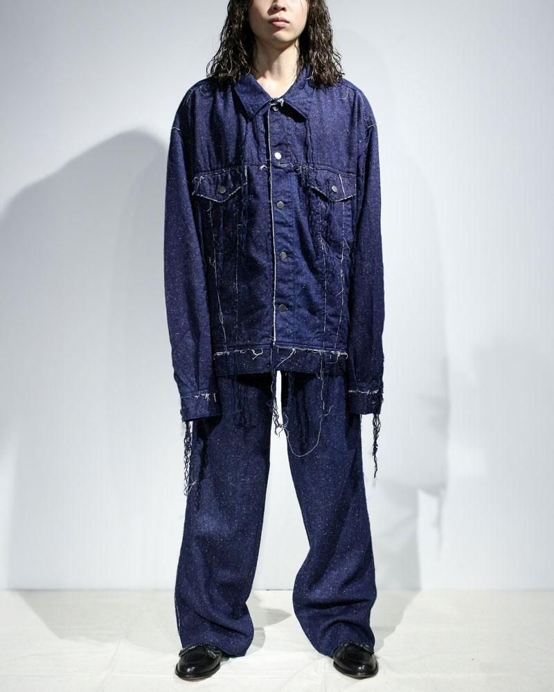 ジャケット・アウター 25ss Midorikawa SILK DENIM JACKET INDIGO Midorikawa 【SILK DENIM JACKET -INDIGO-】 | lloomm