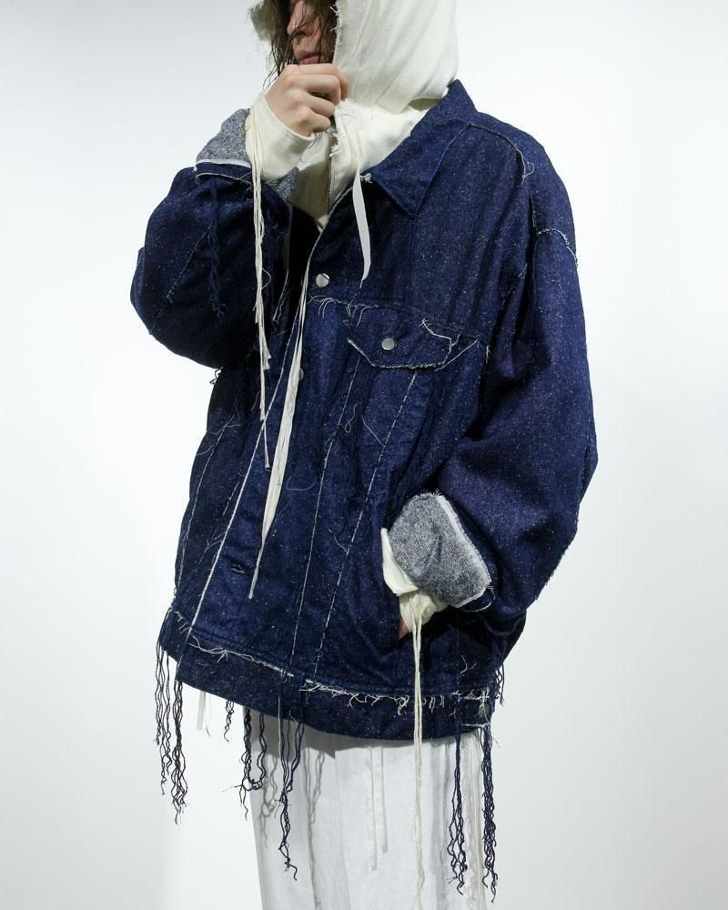 ジャケット・アウター 25ss Midorikawa SILK DENIM JACKET INDIGO ジャケット・アウター 25ss Midorikawa SILK DENIM JACKET INDIGO